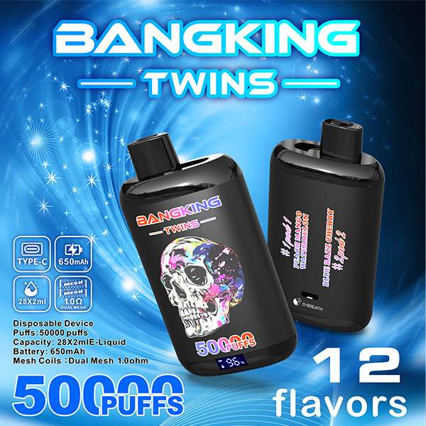 Bang King Twins 50000 Puffs Vape | 650mAh, Dual 28ml Pods | 12