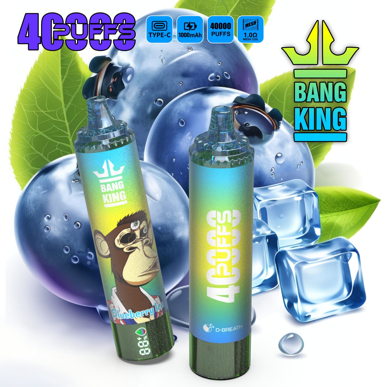 Bang King 40000パフ Vape – 長持ちパワー、大胆なフレーバー